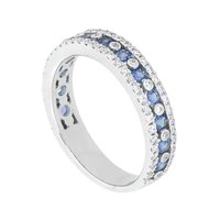Anneau World Diamond Group Femme in Or blanc Zaffiro 0.72 Ct AFMG001WDIZB - AFMG001WDIZB